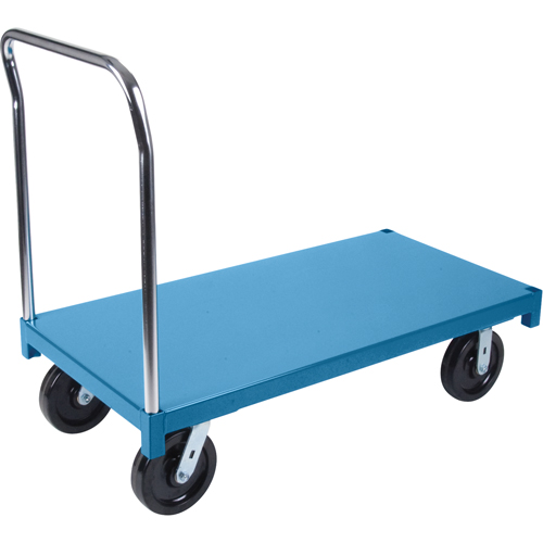 Chariot &agrave; plateforme robuste, 96" lo x 48" la x Capacit&eacute; 2500 lb, Roues en Nylon - KLETON 