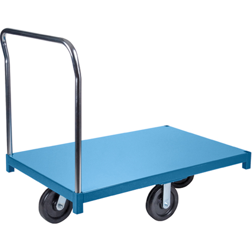 Chariot &agrave; plateforme robuste, 60" lo x 30" la x Capacit&eacute; 2500 lb, Roues en Nylon - KLETON 