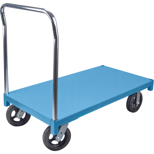 Chariot &agrave; plateforme, 48" lo x 24" la x Capacit&eacute; 1400 lb, Roues en Caoutchouc - KLETON 