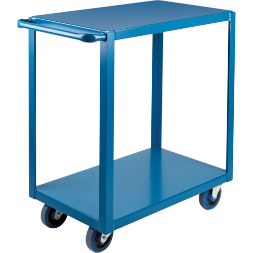 Chariots &agrave; tablettes robustes, 2 Tiers, 18" la x 36" h x 33" p, Capacit&eacute; 1200 lb - KLETON 