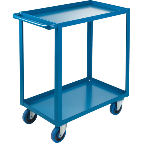 Heavy-Duty Shelf Carts, 2 Tiers, 18" W x 36" H x 33" D, 1200 lbs. Capacity - KLETON 