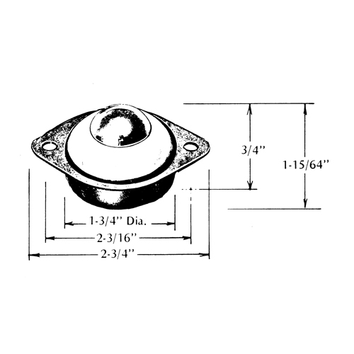 Steel Ball Transfers - Can Am OTSF4230