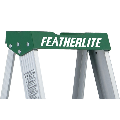 Commercial Duty Stepladders (2400 Series), 4', Aluminum, 225 lbs. Capacity, Type 2 - Featherlite 2404