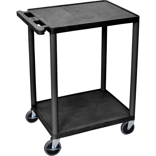 Chariot utilitaire, 2 tiers, 18" x 33" x 24", Capacit&eacute; 400 lb - Luxor H. Wilson HE32-B