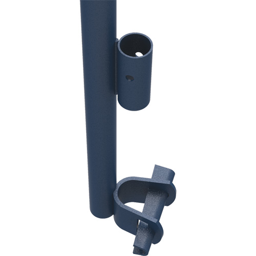 Accessoires pour &eacute;chafaudage - Poteau de garde-corps a/support, Poteau de garde-corps, 6" la x 56" h - Metaltech M-MGPUSL