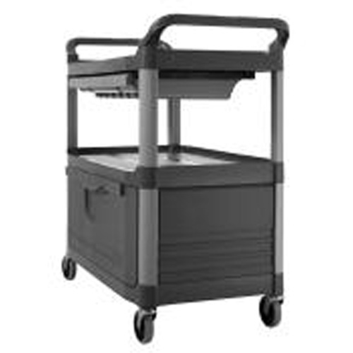 Equipment Cart, 40-5/8" x 37-7/8" x 20", 300 lbs. Capacity - Rubbermaid FG409400GRAY