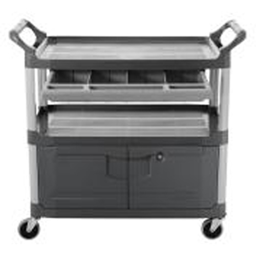 Equipment Cart, 40-5/8" x 37-7/8" x 20", 300 lbs. Capacity - Rubbermaid FG409400GRAY