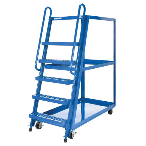 Chariot &agrave; cueillette, Acier, 27-7/8" la x 56-1/8" p, 3 tablettes, Capacit&eacute; 1000 lb - Vestil SPS-HF-2852