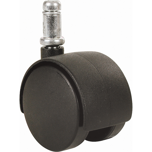 Twin Wheel Caster (300/400 Series), Swivel with Brake, 2" (51 mm) Dia., 75 lbs. (34 kg.) Capacity - Algood 3T4-050-437SX7/8-B