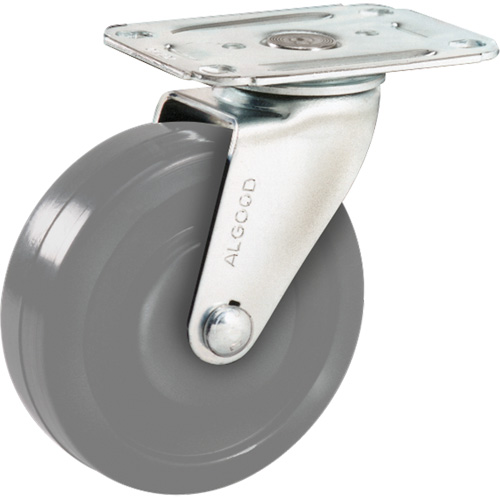 Roulette &agrave; usage l&eacute;ger, Fixe, 3" (76 mm), Ur&eacute;thane, 150 lb (68 kg) - Algood R1033-A28D-UG