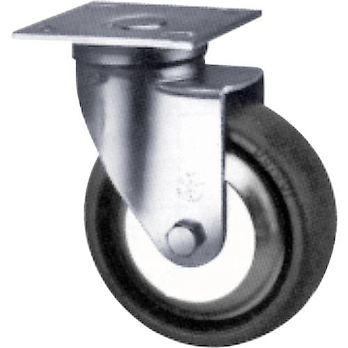 Heavy-Duty Caster, Swivel, 4" (101.6 mm), Solid Elastomer, 900 lbs. (408 kg.) - Darcor 31-404-PSE