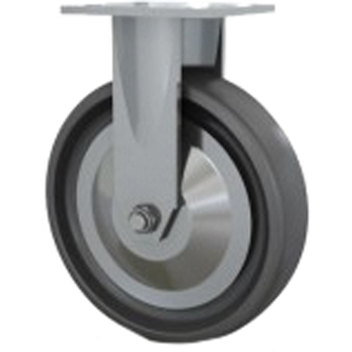Roulette robuste, Fixe, 8" (203,2 mm), Elastom&egrave;re dur, 1000 lb (453,6 kg) - Darcor 31-408R-PSE