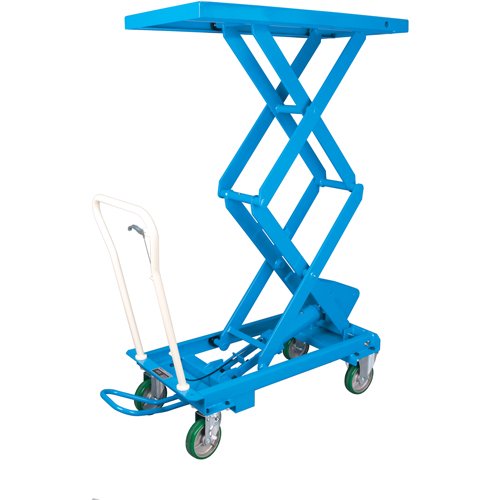 Tables &eacute;l&eacute;vatrices en ciseau, 20-1/2" lo x 39-3/4" la, Acier, Capacit&eacute; 660 lb - Bishamon BX-30S