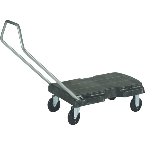Chariots Triple, 32-1/2" lo x 20-1/2" la, 500 lb cap, Roues Caoutchouc - Rubbermaid FG440100BLA