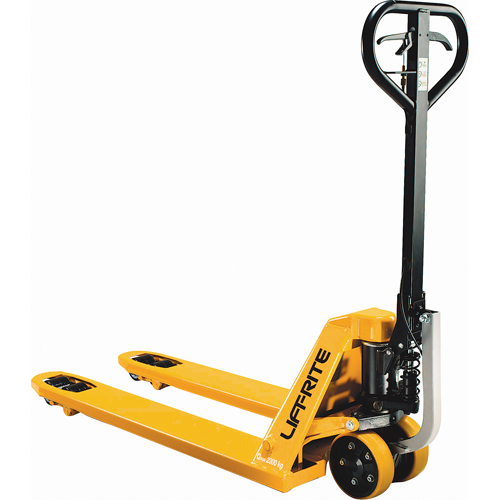 Power-Start Technology Pallet Trucks, Steel, 48" L x 27" W, 5000 lbs. Capacity - Lift-Rite ST11LY9F-00P