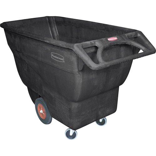 Tilt Truck, Structural Foam, 3/4 cu. yd., 1000 lbs. Load Capacity - Rubbermaid FG101300BLA