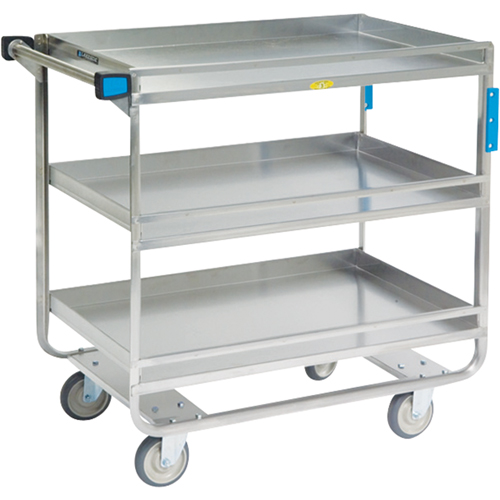 Chariots avec barres de retenue, 3 Tiers, 23" la x 37-1/4" h x 38-5/8" p, Capacit&eacute; 700 lb - Lakeside Material Handling 730