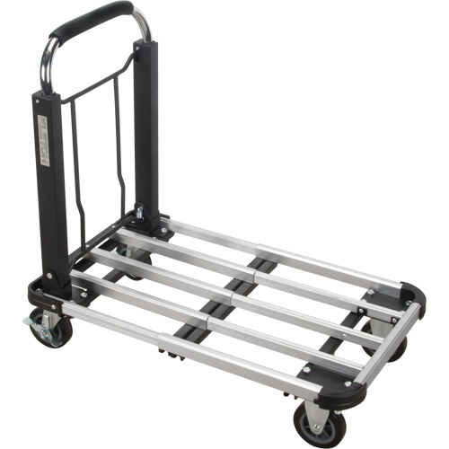 Foldable Platform Trucks, Aluminum, 300 lbs., 28" L x 16" W, 32" High - KLETON 