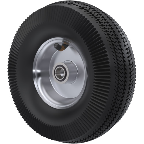 Pneumatic Wheel, 10" (254 mm), 350 lbs. (159 kg.) Capacity - Algood W-7910-PNCA-PBB-3/4