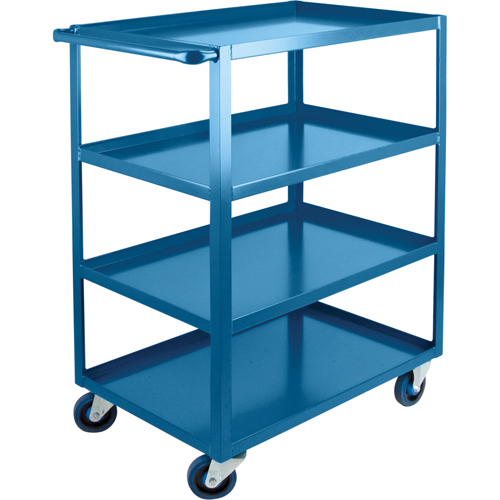 Chariots &agrave; tablettes robustes, 4 Tiers, 24" la x 48" h x 51" p, Capacit&eacute; 1200 lb - KLETON 