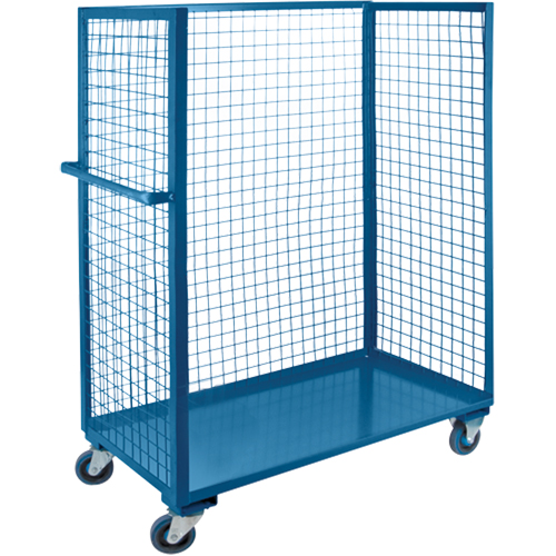 Chariots grillag&eacute;s, Acier, 30" x 63" x 75", Capacit&eacute; 2400 lb - KLETON 