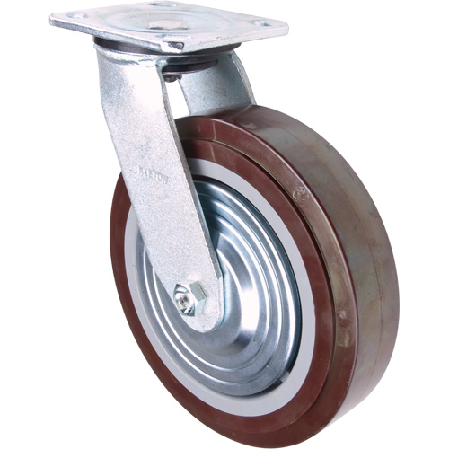 Caster, Swivel, 8" (203.2 mm), Polyurethane, 1000 lbs. (453.6 kg.) - KLETON 