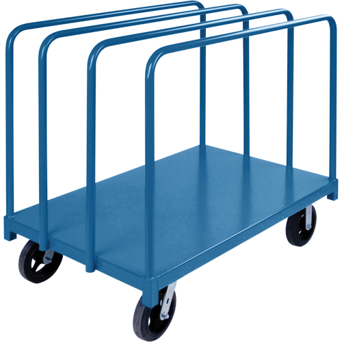 Chariot robuste pour transport de panneaux avec rails &agrave; palier unique, 48" x 30" x 45", Capacit&eacute; 2000 lb - KLETON 