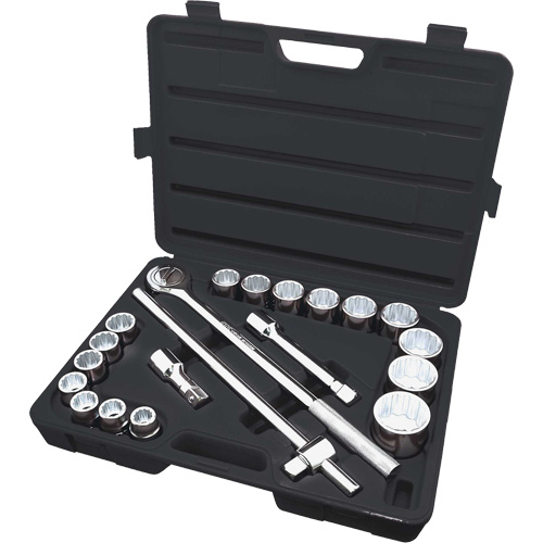 ISK-3421 SAE Socket Set, 21 Pcs, 3/4" Drive Size - JET 020141