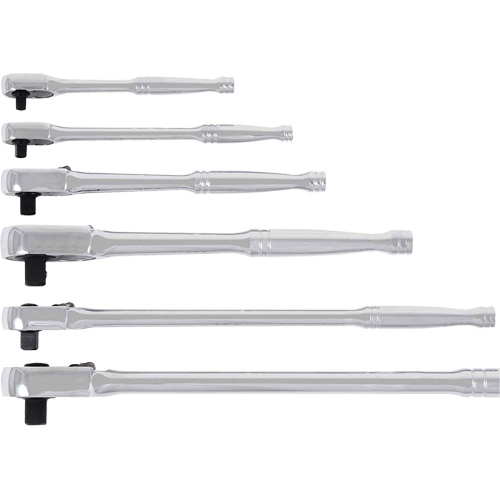RHQ-12L Long Handle Oval Head Ratchet Wrench, 1/2" Drive, Plain Handle - JET 672927