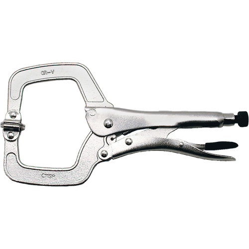 Super Heavy-Duty Locking C-Clamp with Swivel Pad, 11" (279 mm) Capacity - JET 730557