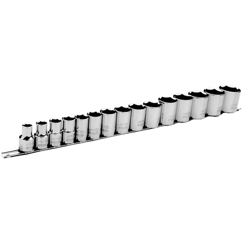 Jeu de douilles SAE &agrave; 6 pans SS1215-6, 15 Mcx, Chocs, Prise de 1/2" - JET 601316