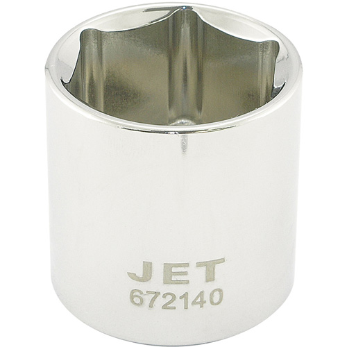 Chrome Socket, 1-1/4", 1/2" Drive, 6 Points - JET 672140