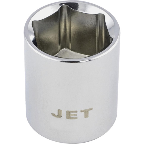 Chrome Socket, 11/16", 3/8" Drive, 6 Points - JET 671122