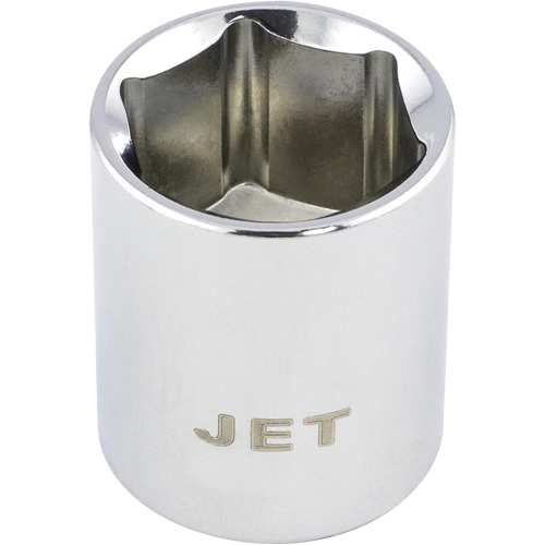 Regular Chrome Socket, 3/4", 3/8" Drive, 6 Points - JET 671124