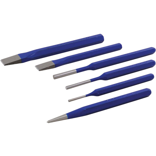 Jeu de ciseaux et poinçons, 6 morcea - Gray Tools C6LR