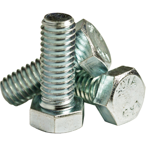 Hex Head Cap Screw, 3/4" Dia., 4-1/2" L, Zinc Cr+3, Coarse, Grade Grade A -  
