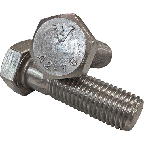 Vis d'assemblage hexagonale, 3/4" dia., 3-1/2" lo, Acier inoxydable, Cors&eacute; -  