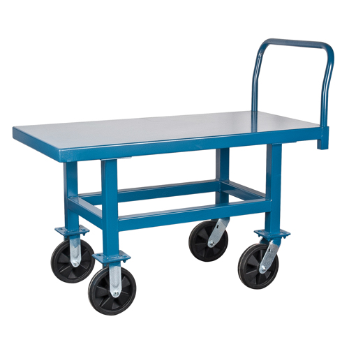 Chariots &agrave; plateforme sur&eacute;lev&eacute;e, 60" lo x 30" la x Capacit&eacute; 2000 lb, Roues en Nylon - KLETON 