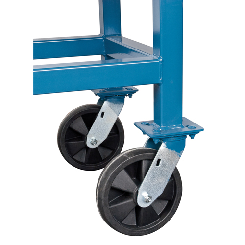 Chariots &agrave; plateforme sur&eacute;lev&eacute;e, 60" lo x 30" la x Capacit&eacute; 2000 lb, Roues en Nylon - KLETON 