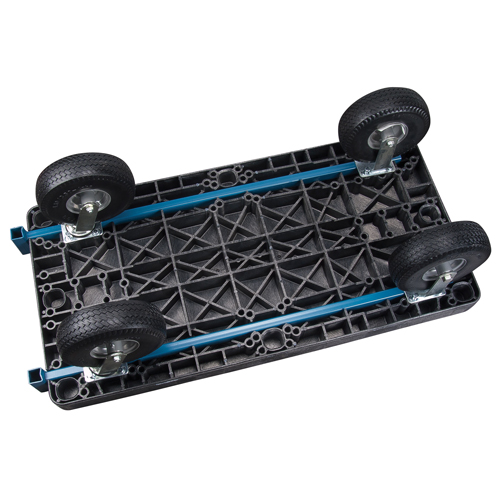 Plastic Platform Truck, 60" L x 30" W, 900 lbs. Cap., Flat Free Wheels - KLETON 