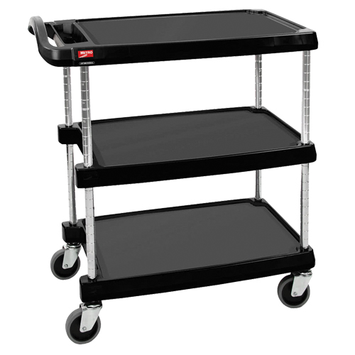 Chariot utilitaire myCart, 3 tiers, 26" x 36-7/8" x 36", Capacit&eacute; 500 lb - Metropolitan Wire MY2636-35BL