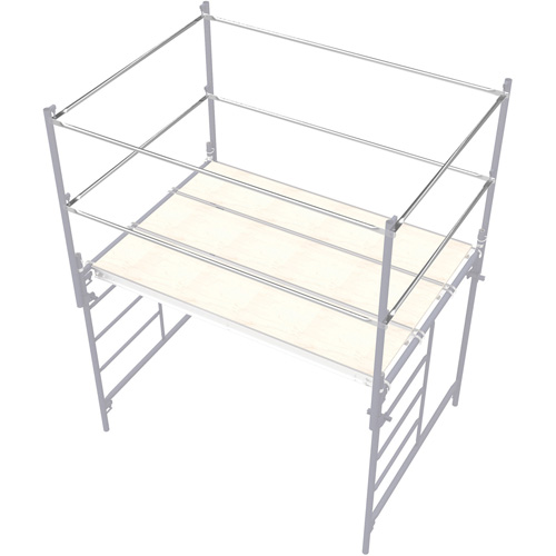 Accessoires pour &eacute;chafaudage - Barre de retenue, Barre de retenue, 2" la x 120" h - Metaltech M-MGR10