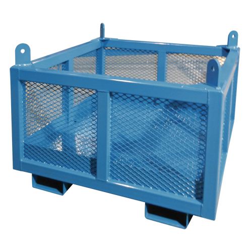 Material Handling Basket, 24" H x 48" W x 48" D, 2000 lbs. Capacity - Muscle Mate MMB-2000