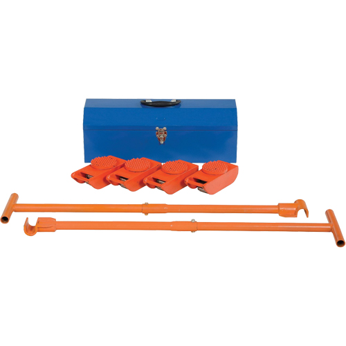 Machine Roller Kit, 1 tons Capacity - Vestil VHMS-2-KIT