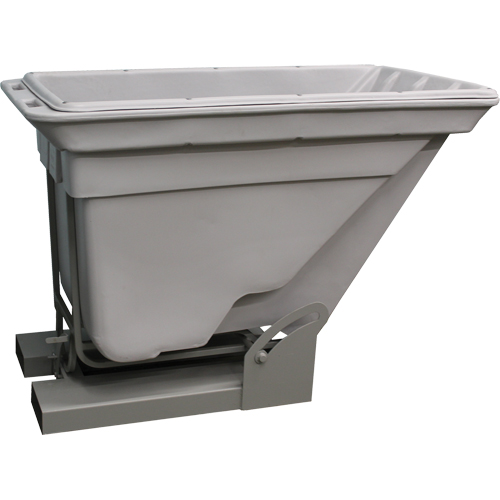 Conteneur autobasculeur, Poly&eacute;thyl&egrave;ne, 1 vg³, Gris - Techstar Plastics Inc 441SDH