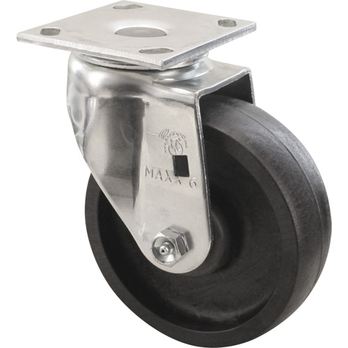 Roulette Emaxx Lava, Pivotant, 4" (101,6 mm), Nylon haute temp&eacute;rature, 800 lb (363 kg) - Algood SE6543-A38H-LVW-RB