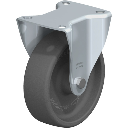 Caster, Rigid, 5" (127 mm), Heat-Resistant Thermoplastic, 330 lbs. (150 kg.) - Blickle B-POHI 125G