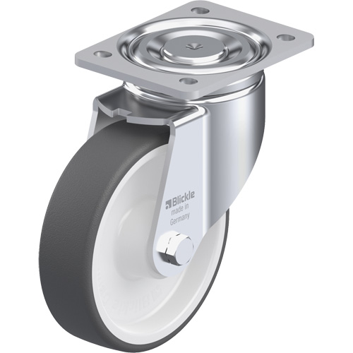 Roulette, Pivotant, 6-5/16" (160,3375 mm), Polyur&eacute;thane, 1210 lb (550 kg) - Blickle LH-POTH 160R