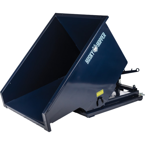 Self-Dumping Hopper, Steel, 2 cu.yd., Blue - Husky Hoppers SDH20000.1-BLUE