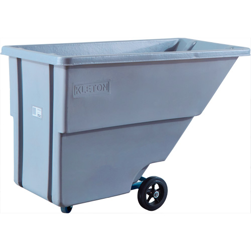 Chariot basculeur en acier, Poly&eacute;thyl&egrave;ne, 0,625 vg³, Capacit&eacute; de charge de 500 lb - KLETON 